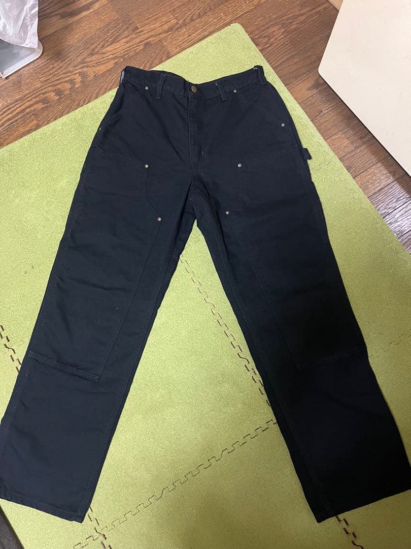 カーハート　ダブルニー　w32L30 ブラック