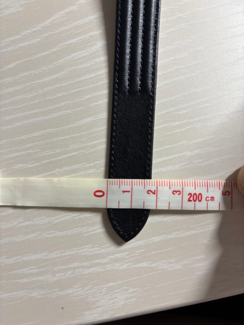 カルティエ　ベルトのみ　Cartier レザーベルト　Dバックル シルバー色