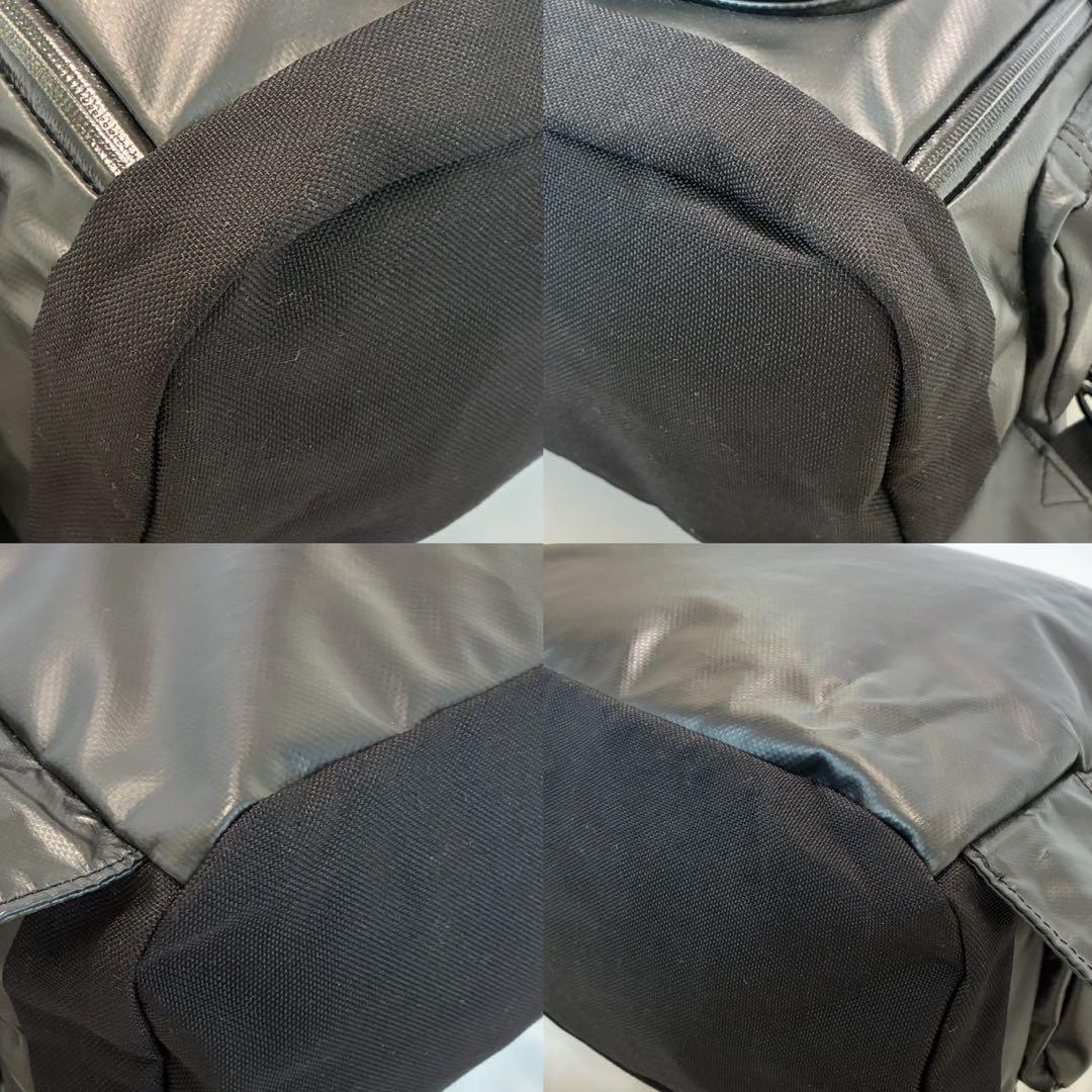 【美品】ポーターソニック リュックサック 吉田カバン レザー 肩掛け A4可 黒