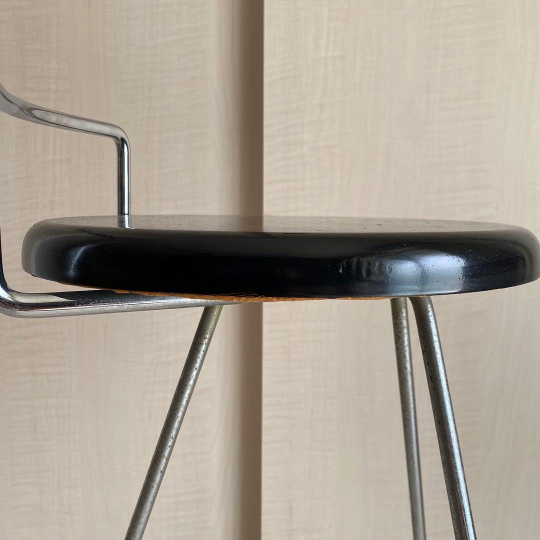 カウンターチェア 鉄脚 ハイチェア ビンテージ BARスツール