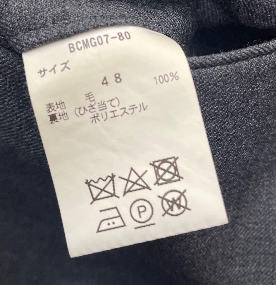 【美品】ムーバーガーメンツ 1タックワイド ウール100 トラウザーズセット