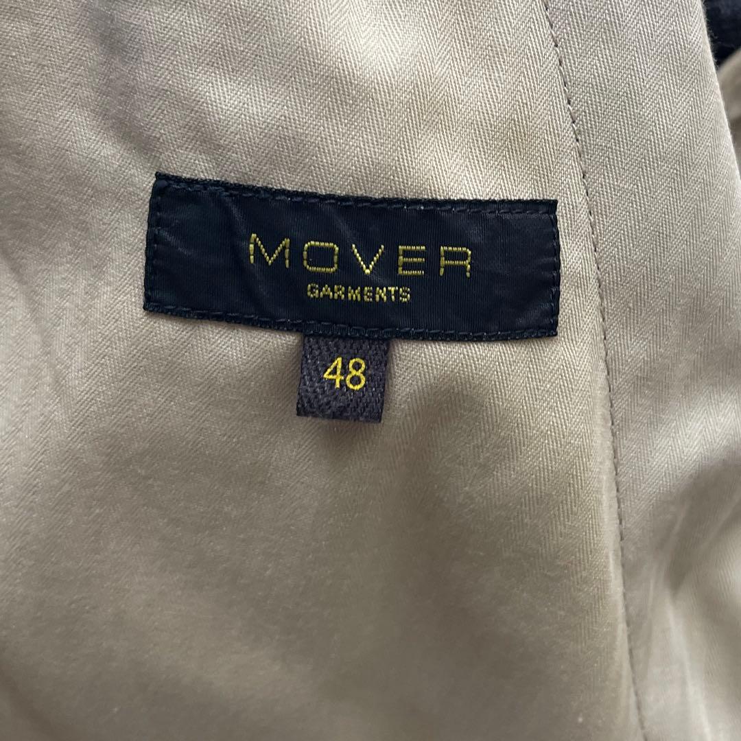 【美品】ムーバーガーメンツ 1タックワイド ウール100 トラウザーズセット