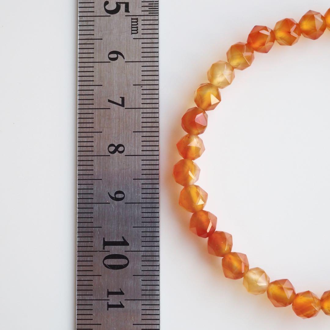 【抹茶】ミックスカーネリアンのゴムブレスレット