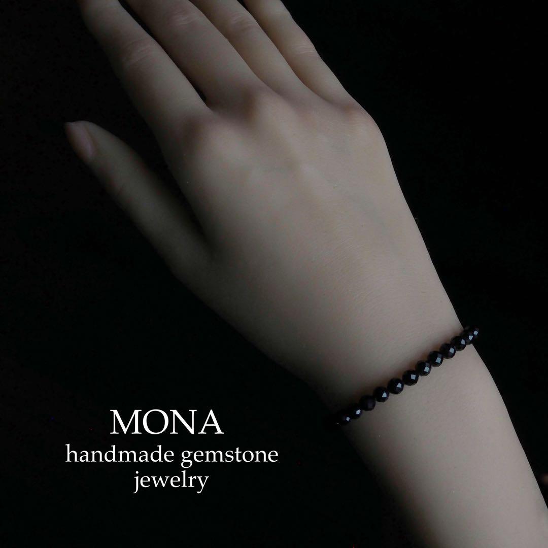 【抹茶】ミックスカーネリアンのゴムブレスレット