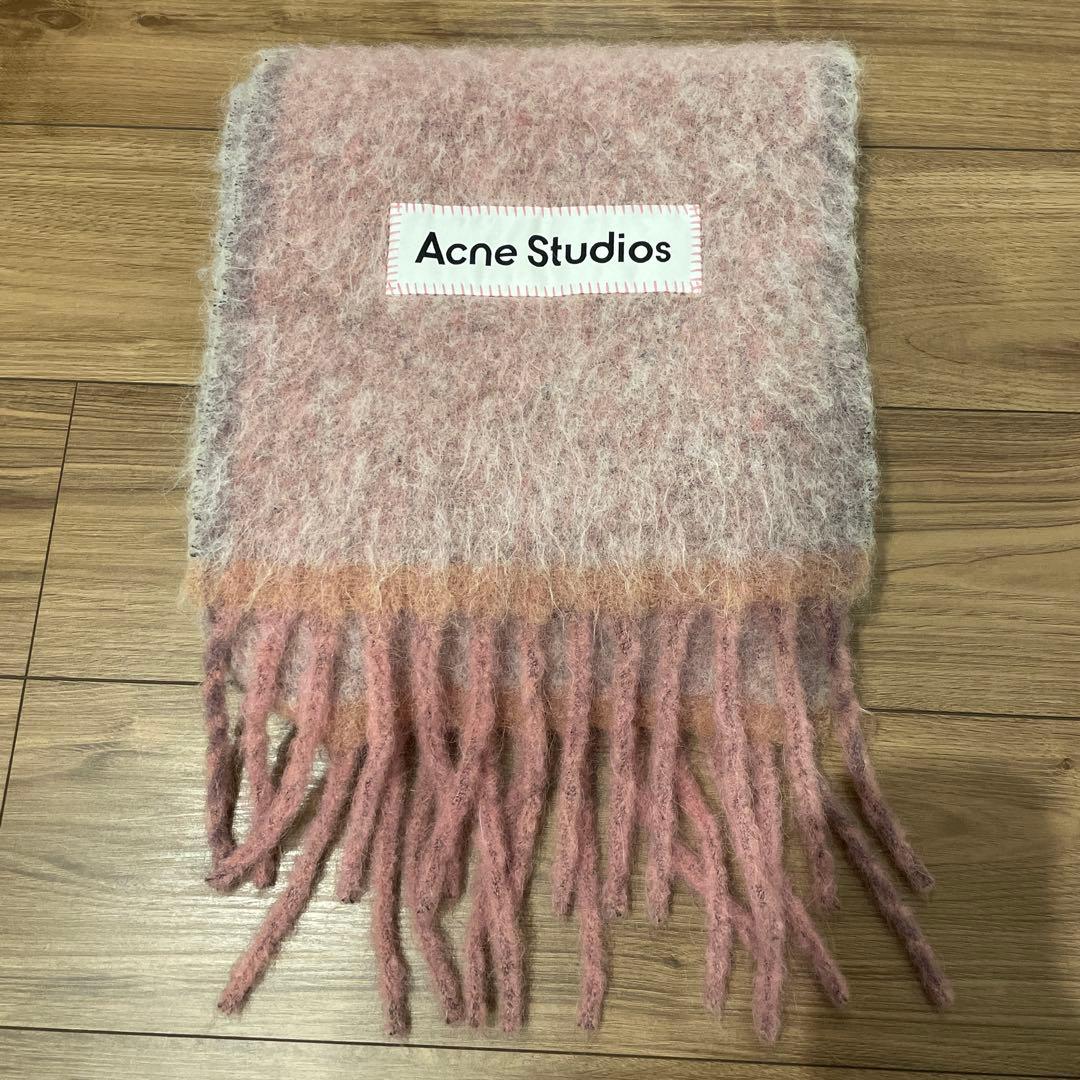 Acne Studios マフラー　ストール　ピンク