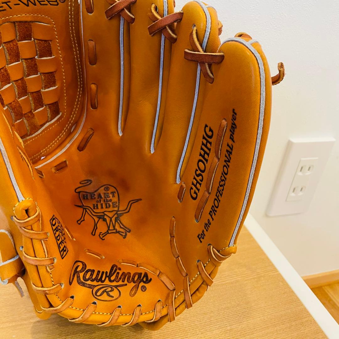 Rawlings 野球 グローブ ゴールド HOH バスケットウェブ プロ