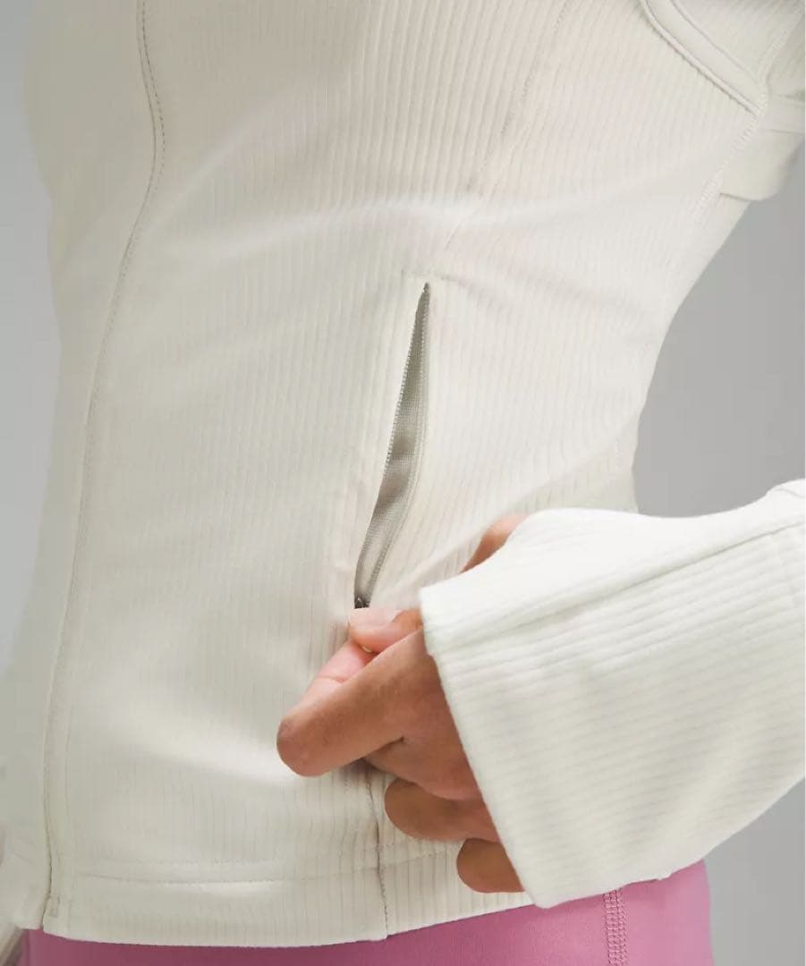 ルルレモン クロップdefineジャケット リブnulu