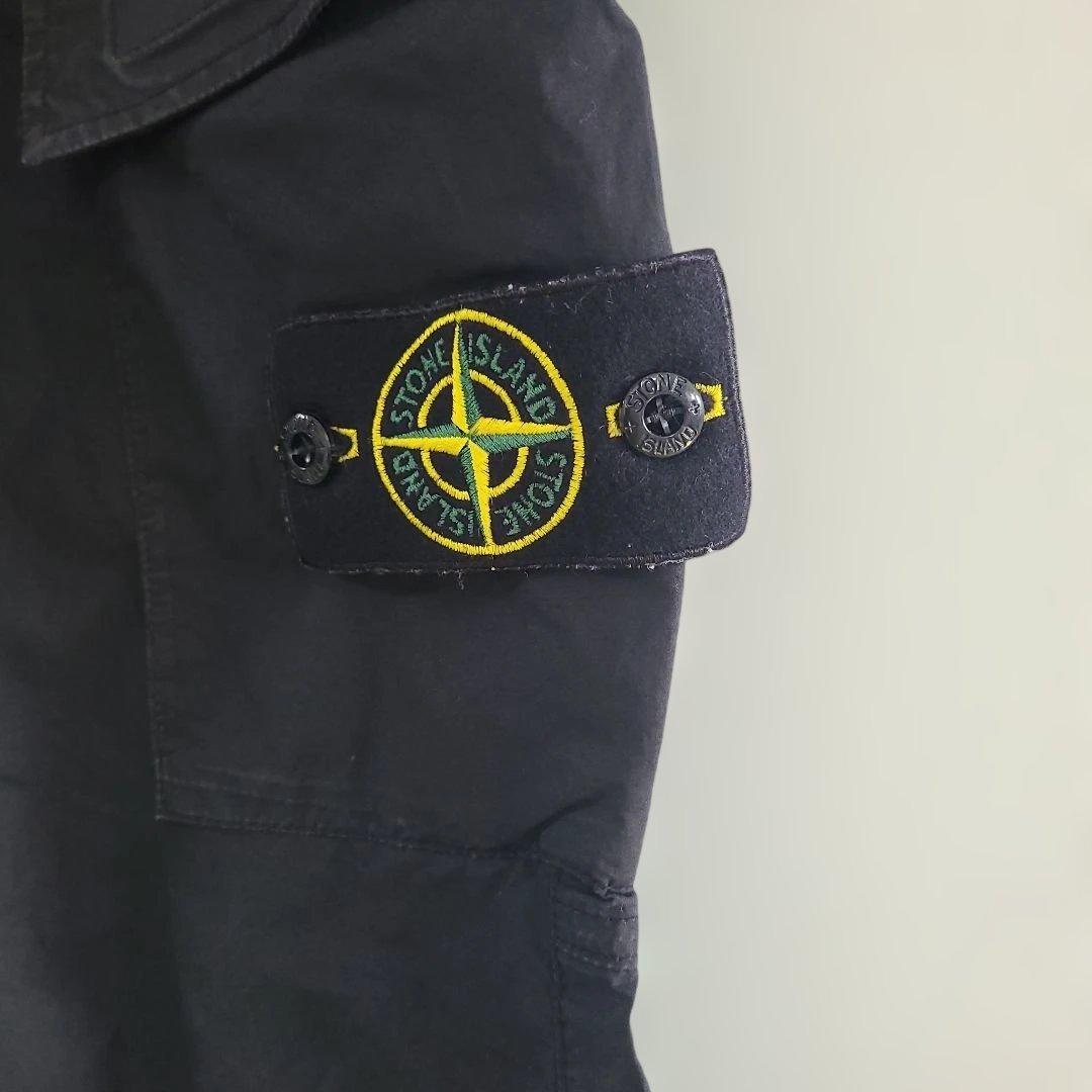 stone 黒 ストーンアイランド w34 カーゴパンツ ブラック
