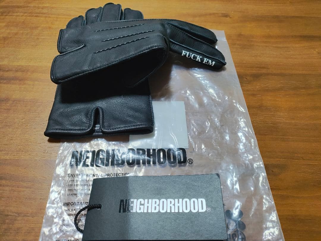 NEIGHBORHOOD ネイバーフッド　レザーグローブ　手袋　新品　サイズL