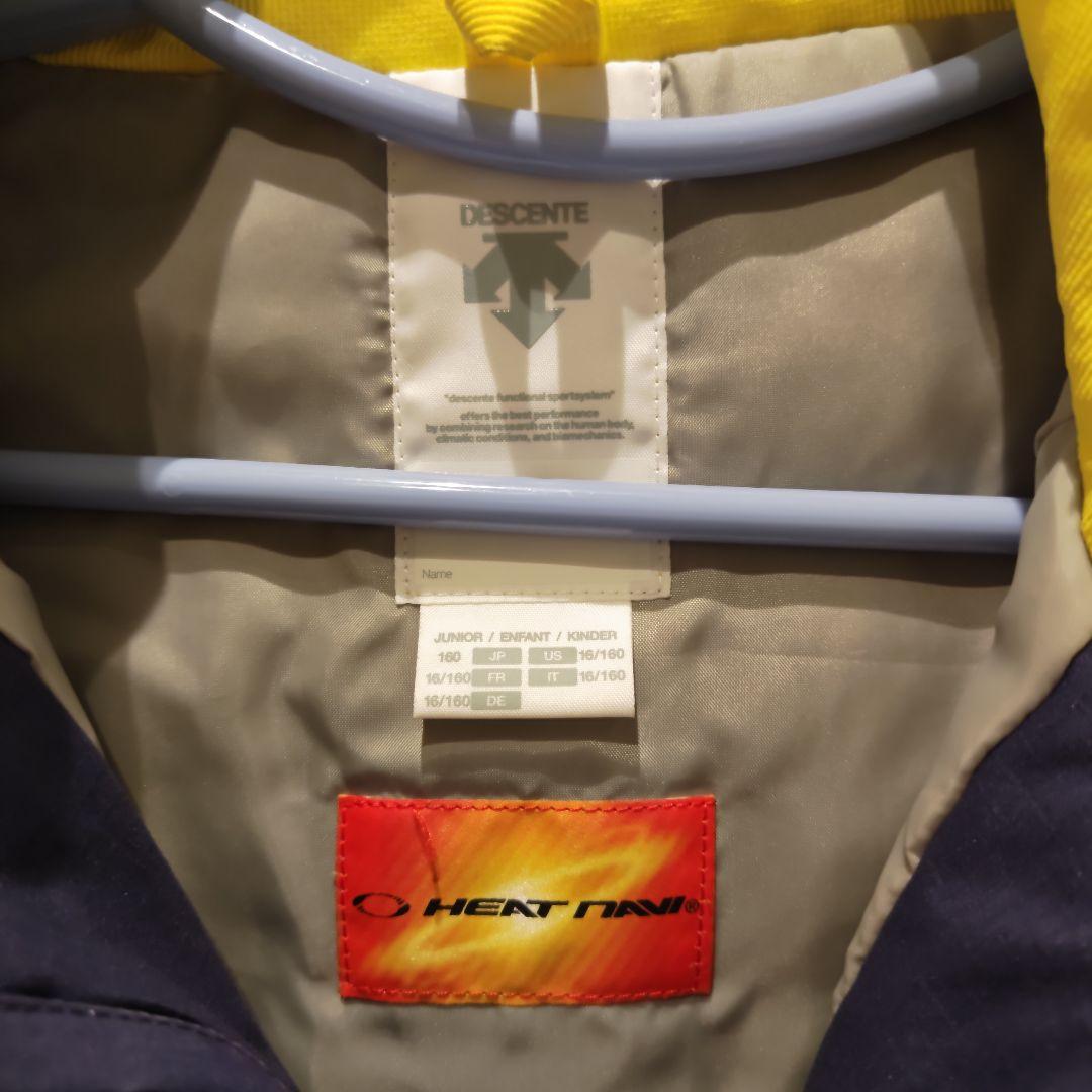 中古　DESCENTE スキーウェア 上下セット 160