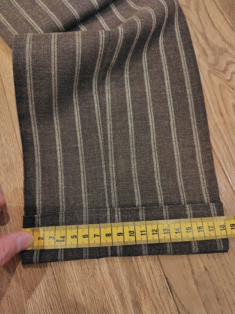 ZERBINOオーダースーツタブルブラウンストライプ