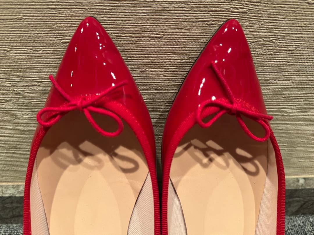 【repetto】レペット　赤 フラットシューズ ブリジット　37.5