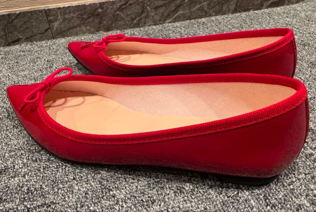 【repetto】レペット　赤 フラットシューズ ブリジット　37.5