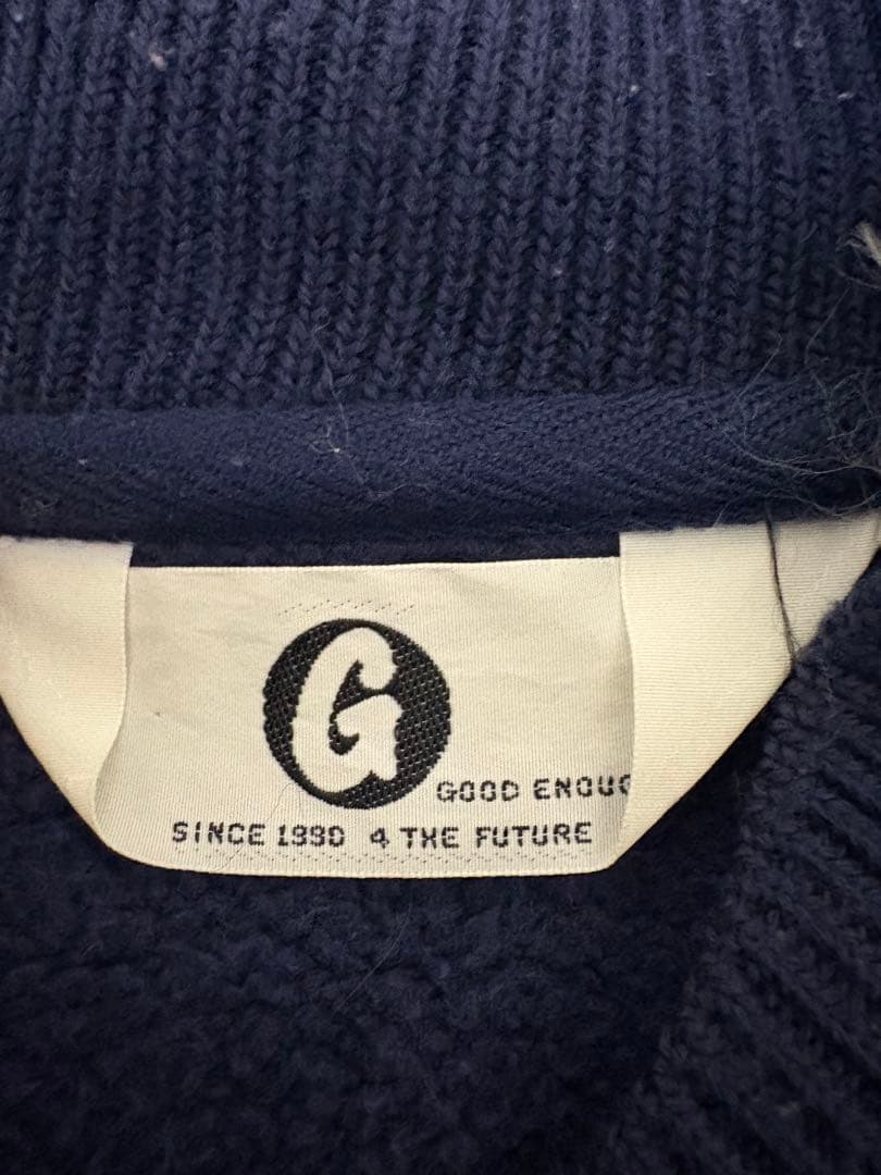 GOOD ENOUGH グッドイナフ　スウェットスタジャン　ネイビー　M