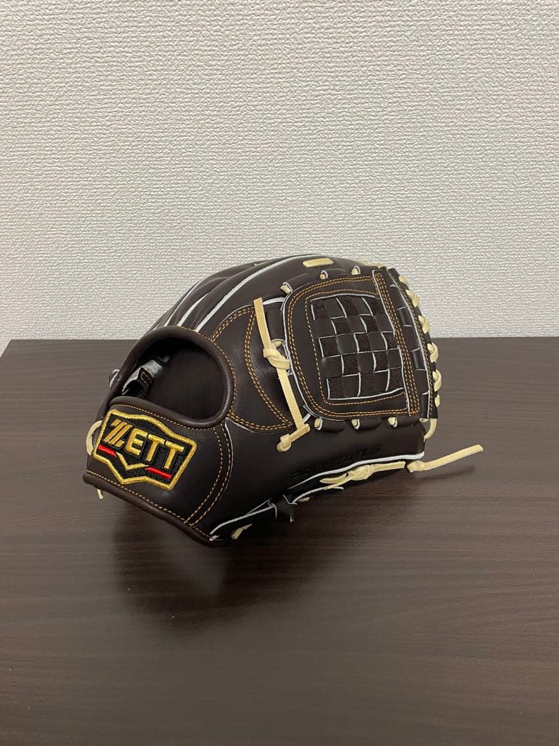 ZETT 硬式グローブ 黒 レザー