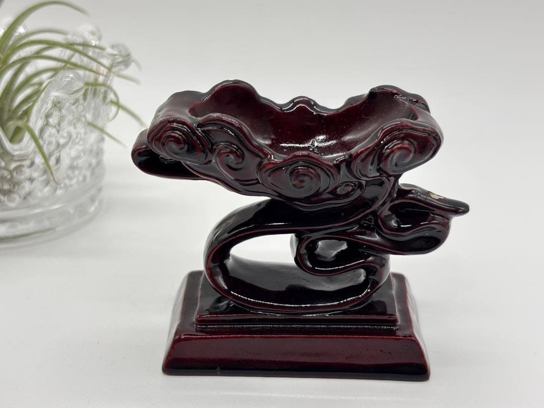 天然石　パイライト置物　球体　スフィア　丸玉　特大　彫刻台座付き②