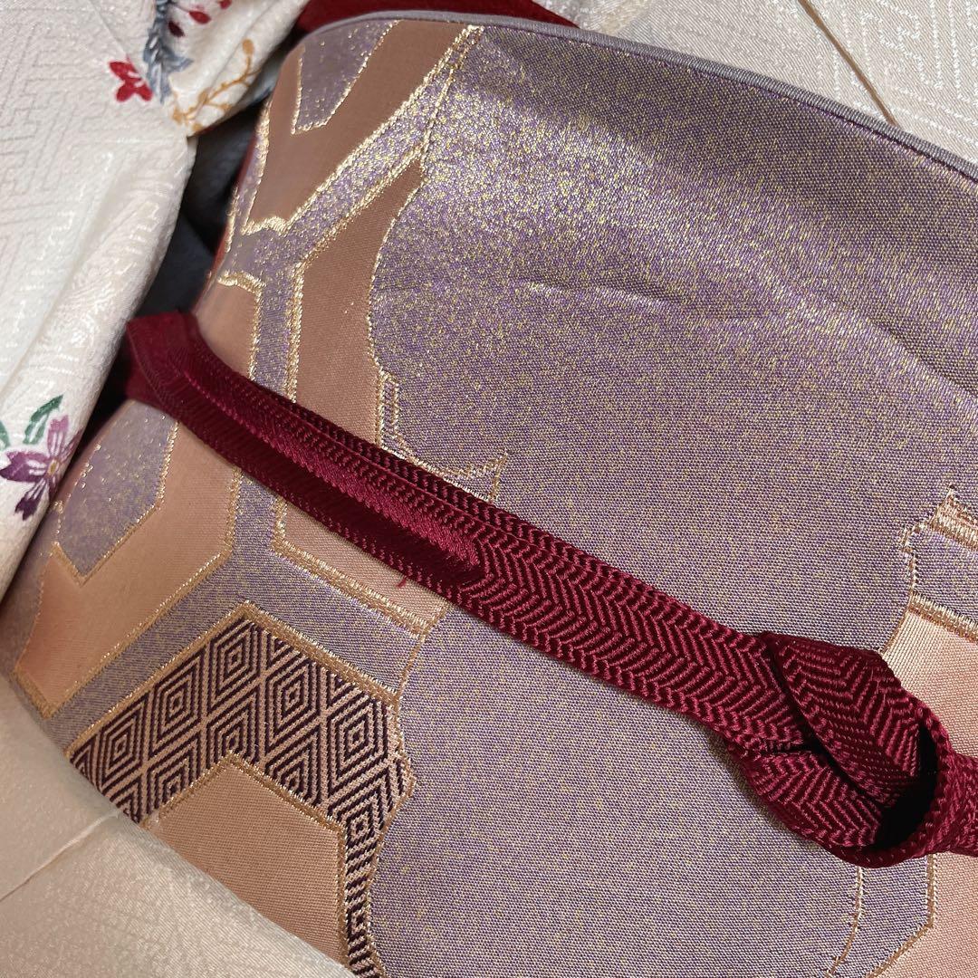 小紋のみ　型染め　紗綾形地紋　着物　P3