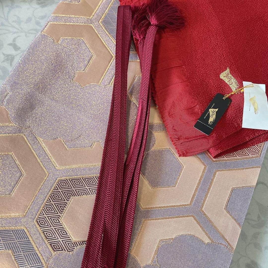 小紋のみ　型染め　紗綾形地紋　着物　P3