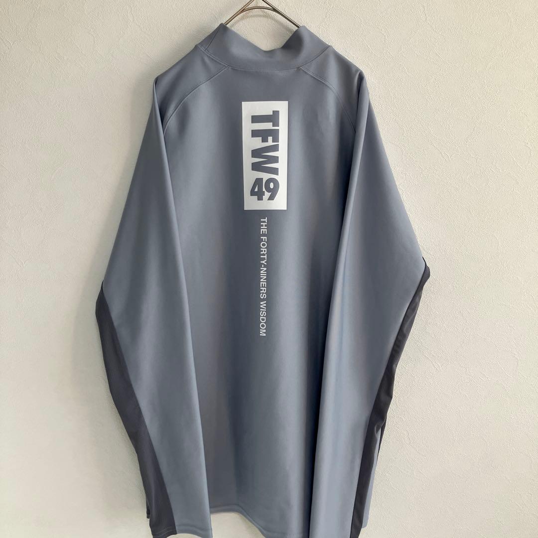 【極美品】TFW49 モックネック 長袖シャツ XL サイドメッシュ 日本製