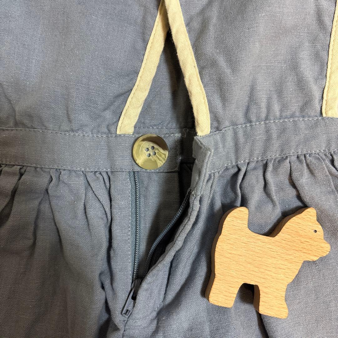 apolina 22aw エプロンワンピース 1-2y