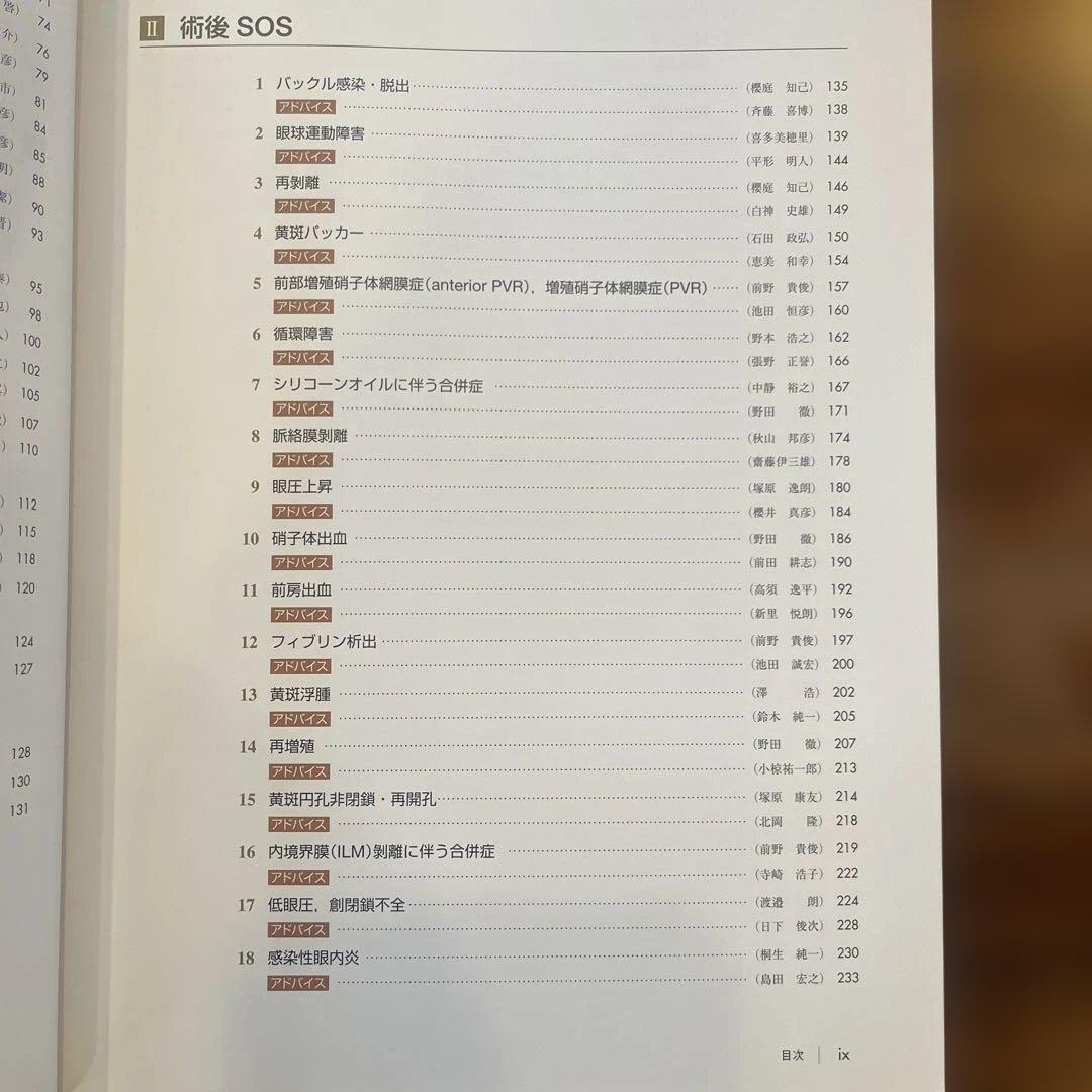 網膜硝子体手術SOS トラブルとその対策　RETINAの会