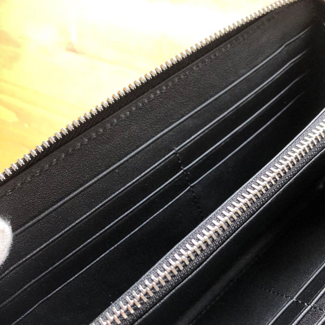 か*か様 本物　クロコダイル　シャムワニ　 長財布 ワニ革 一枚革　水色　ターコ