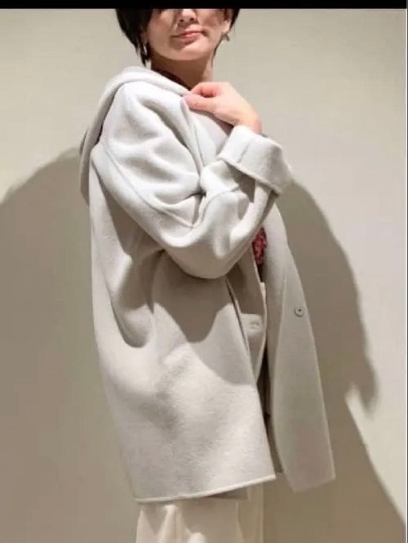 TOMORROWLAND BALLSEY ウールフード付きショートコート