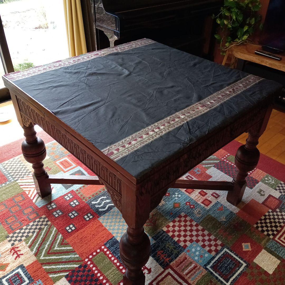 イギリスアンティーク伸長式　ドローリーフダイニングテーブル