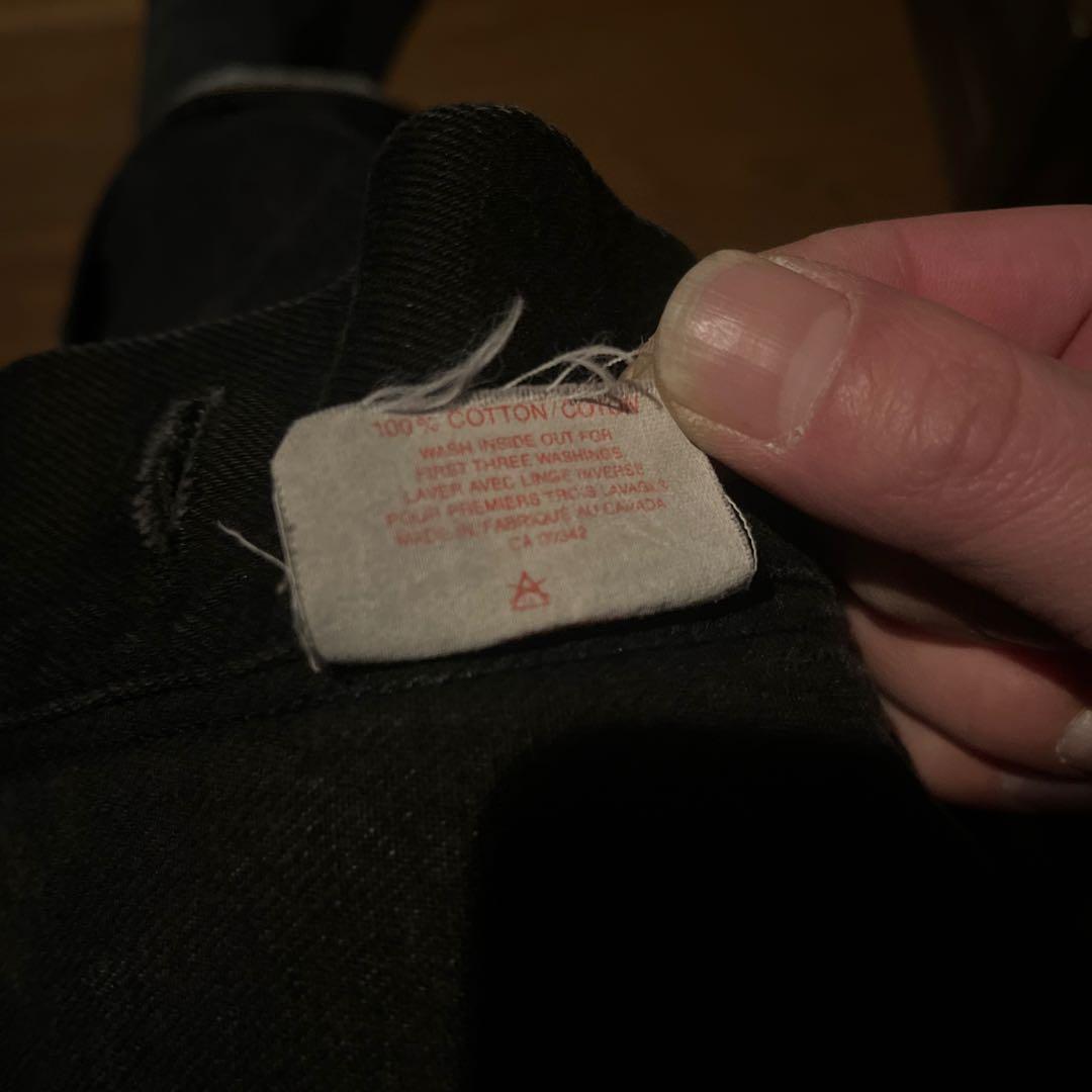 90s リーバイス　ブラックデニムジャケット　後染め　75525