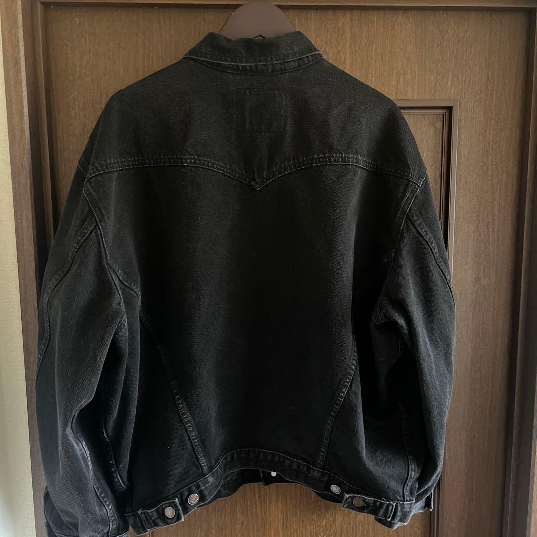 90s リーバイス　ブラックデニムジャケット　後染め　75525