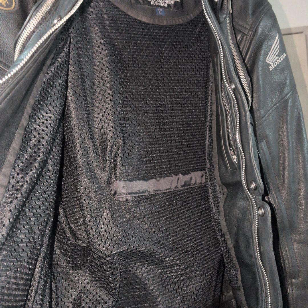 ホンダ レザー バイクジャケット 黒