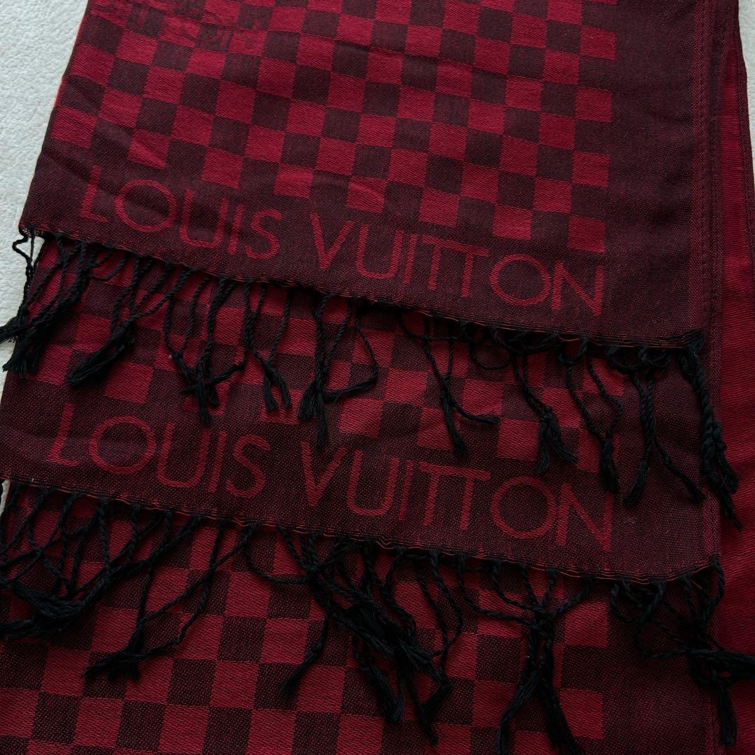 LOUIS VUITTON ルイヴィトン マフラー ダミエ柄