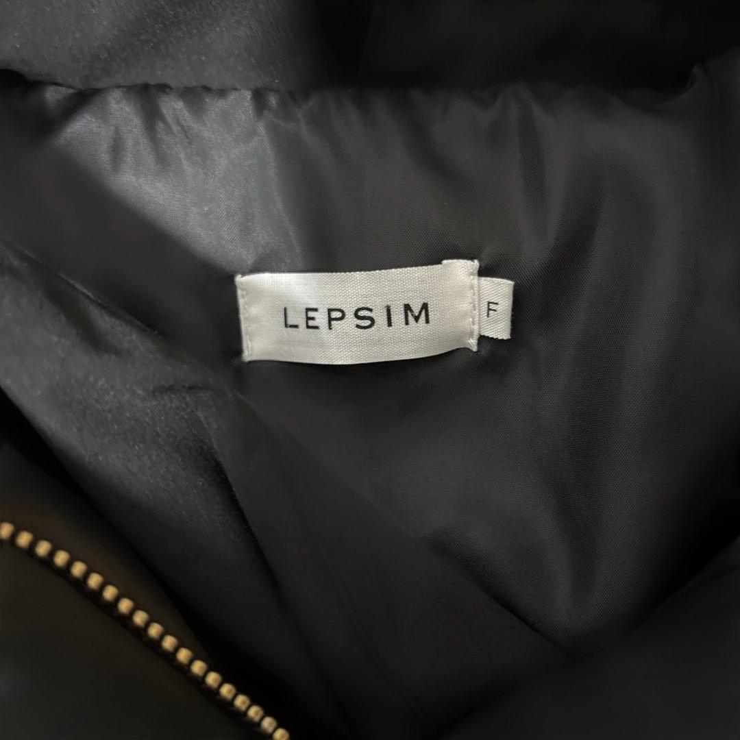 【LEPSIM　レプシィム】ダッカー付き　マタニティ　ダウンコート　ブラック黒