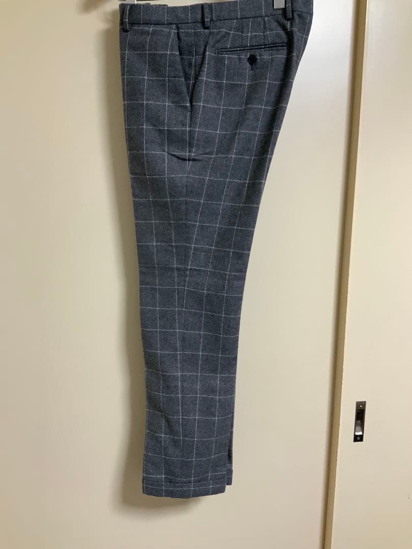 美品 Paul Smithのウールスーツ グレーのウインドウペンスーツ