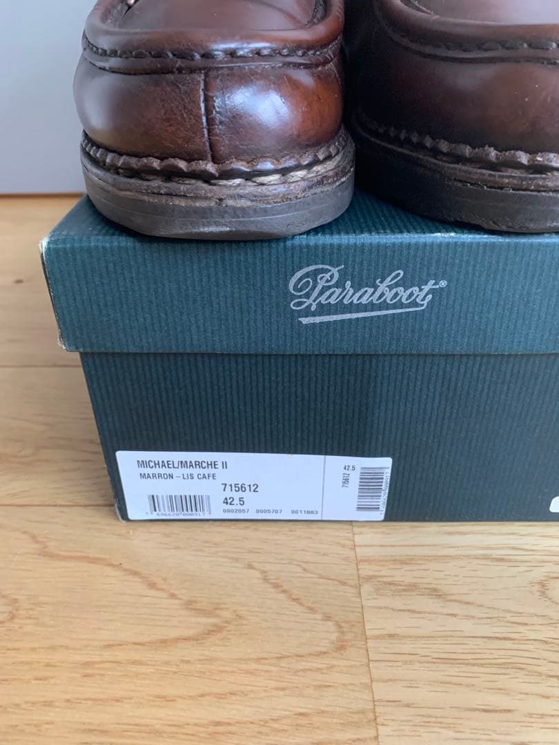靴 Paraboot MICHAELMARCHE 42.5 LIS CAFE