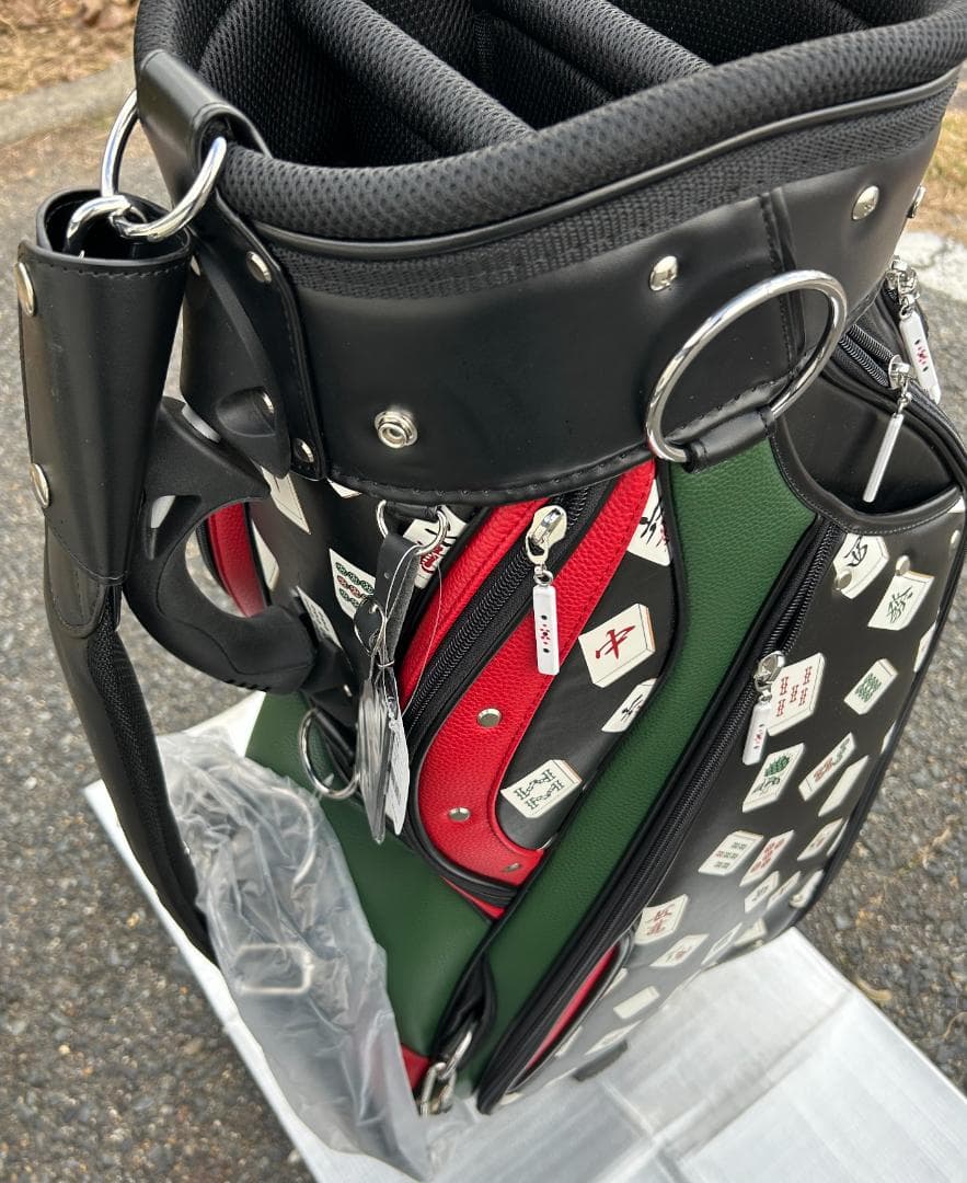 y_sakura0417様用価格変更 リンクス　Lynx　麻雀総柄キャディバッグ