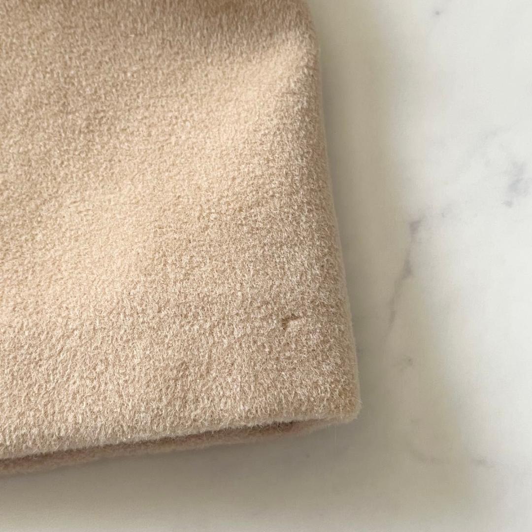 スポーツマックス アンゴラ カシミヤ ダブル チェスターコート ベージュ L