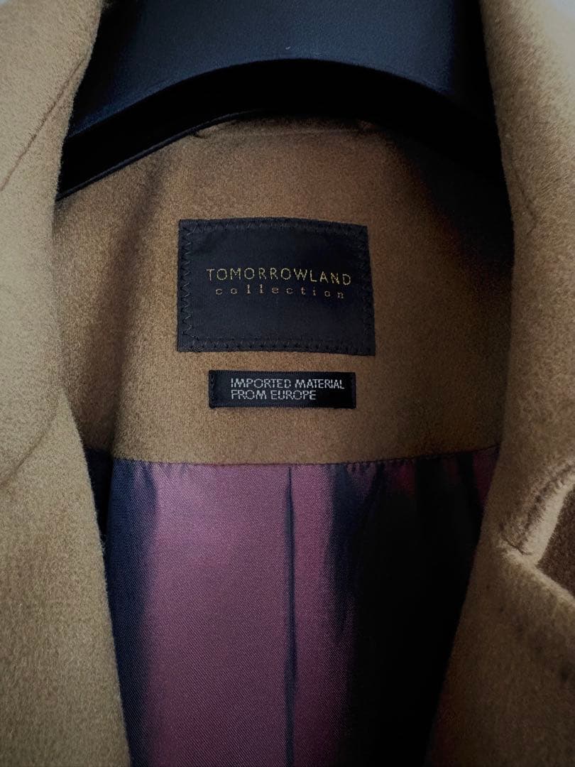 TOMORROWLAND キャメル ロングコート 38 ベルト付 未使用