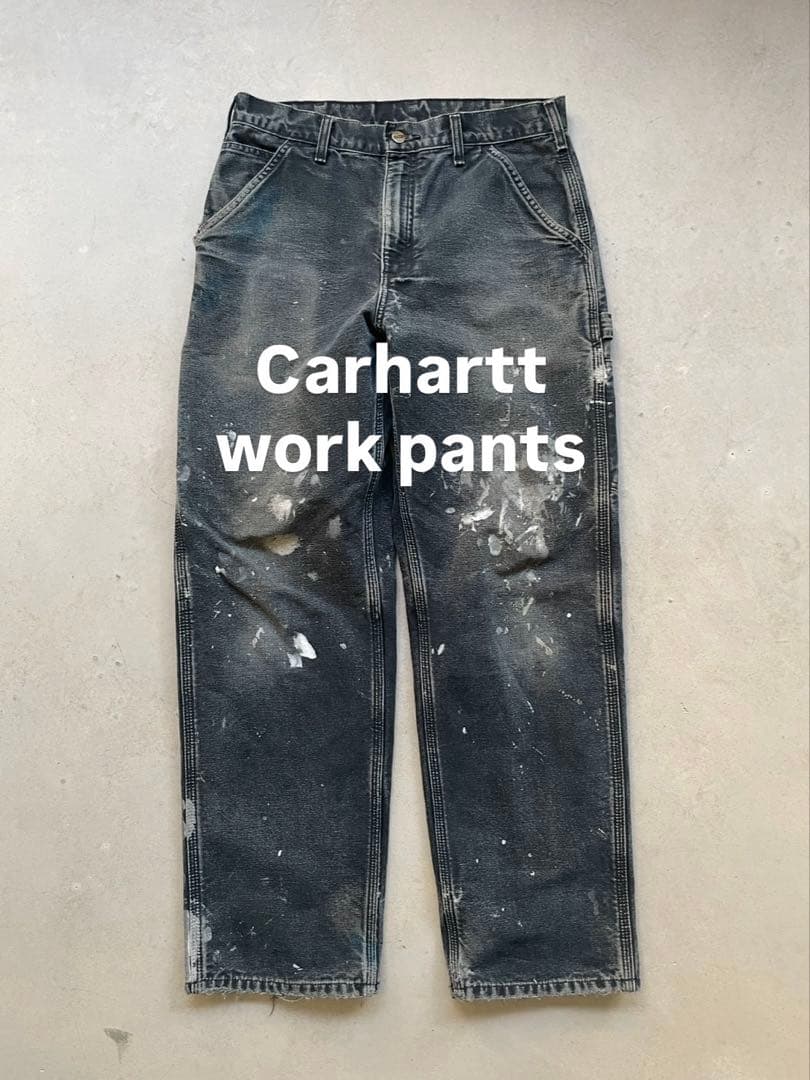 Carhartt work pants painter ボロ W32×L32