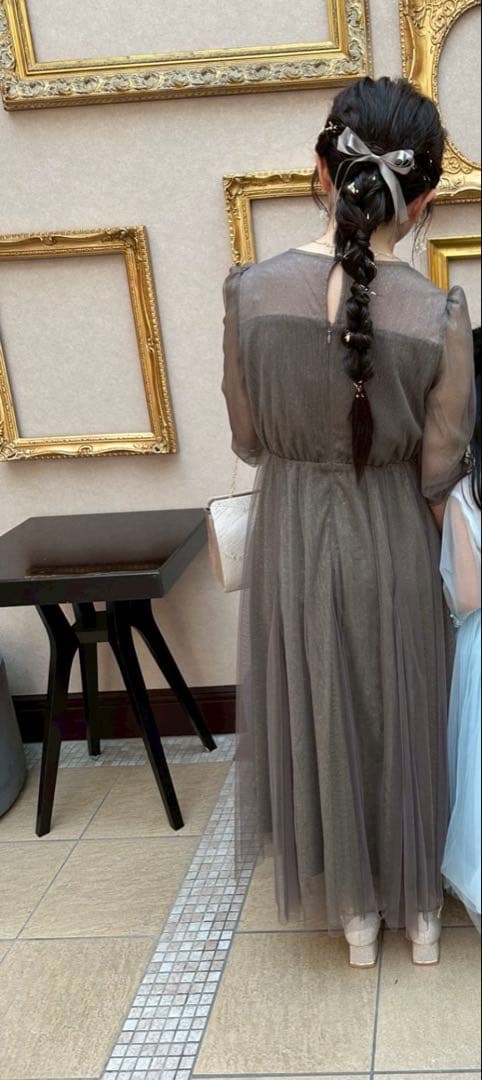 Dorry Doll ビスチェ風トップス ラメチュールワンピース