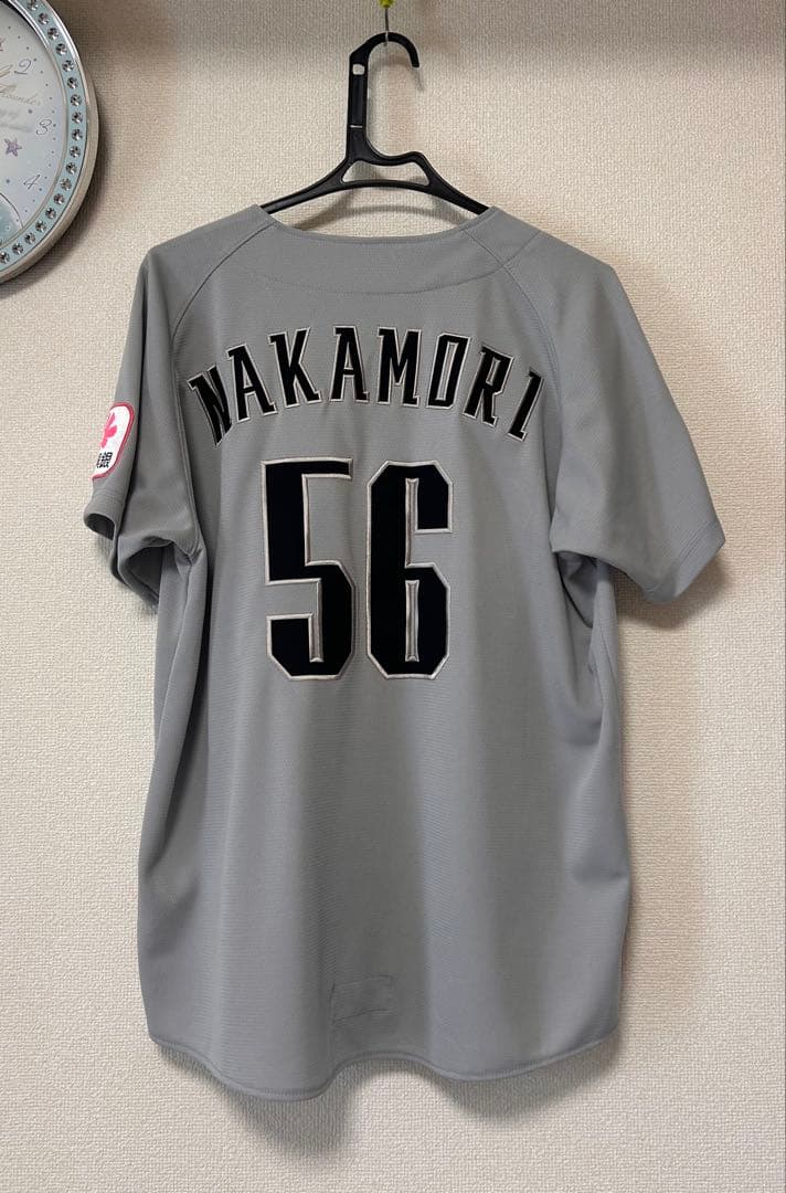 千葉ロッテマリーンズ 中森俊介 NCEユニフォーム サイズM