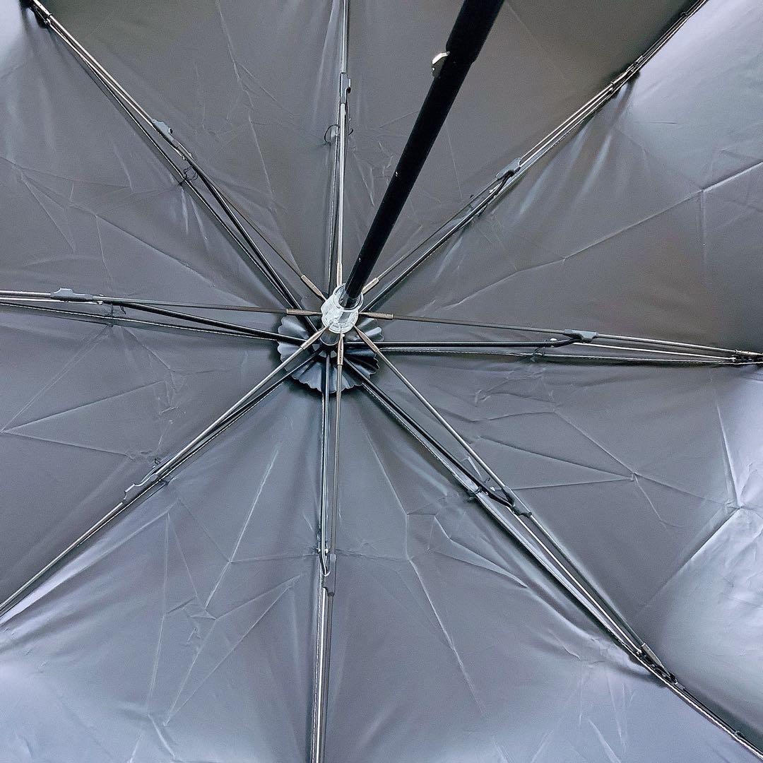 新品★マッキントッシュフィロソフィー★ドットゴースト晴雨兼用2段折りたたみ日傘白