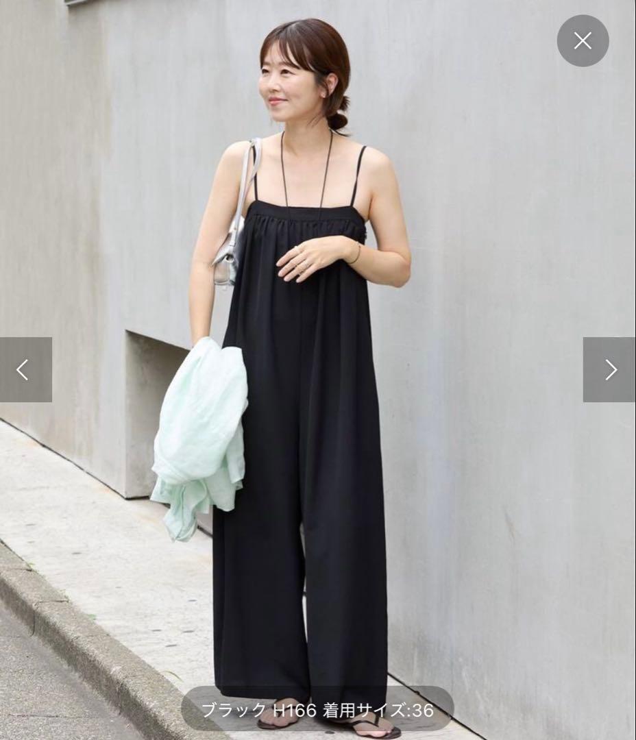 Plage BAREサロペット　ブラック38 新品タグ付き