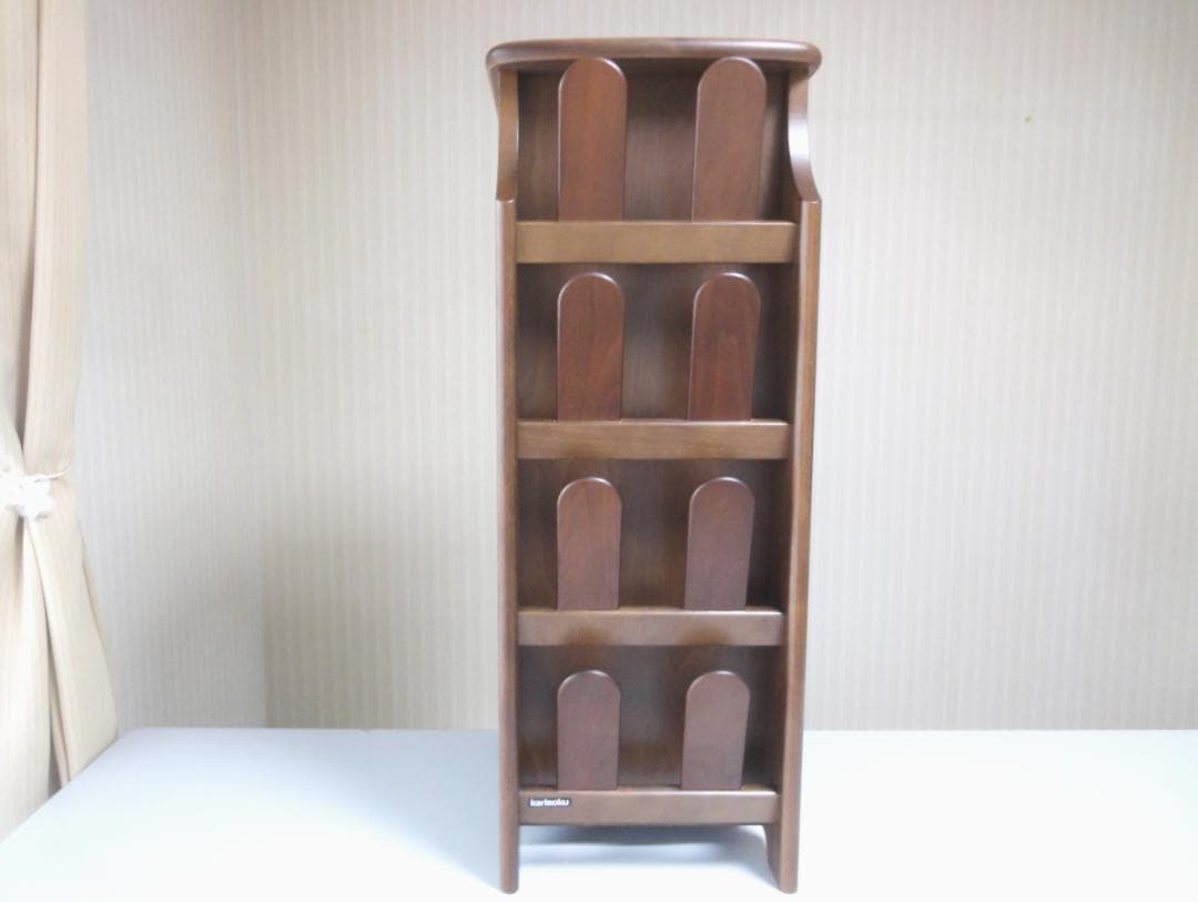 カリモク karimoku スリッパラック 木製4段チェスト 収納棚 レトロ