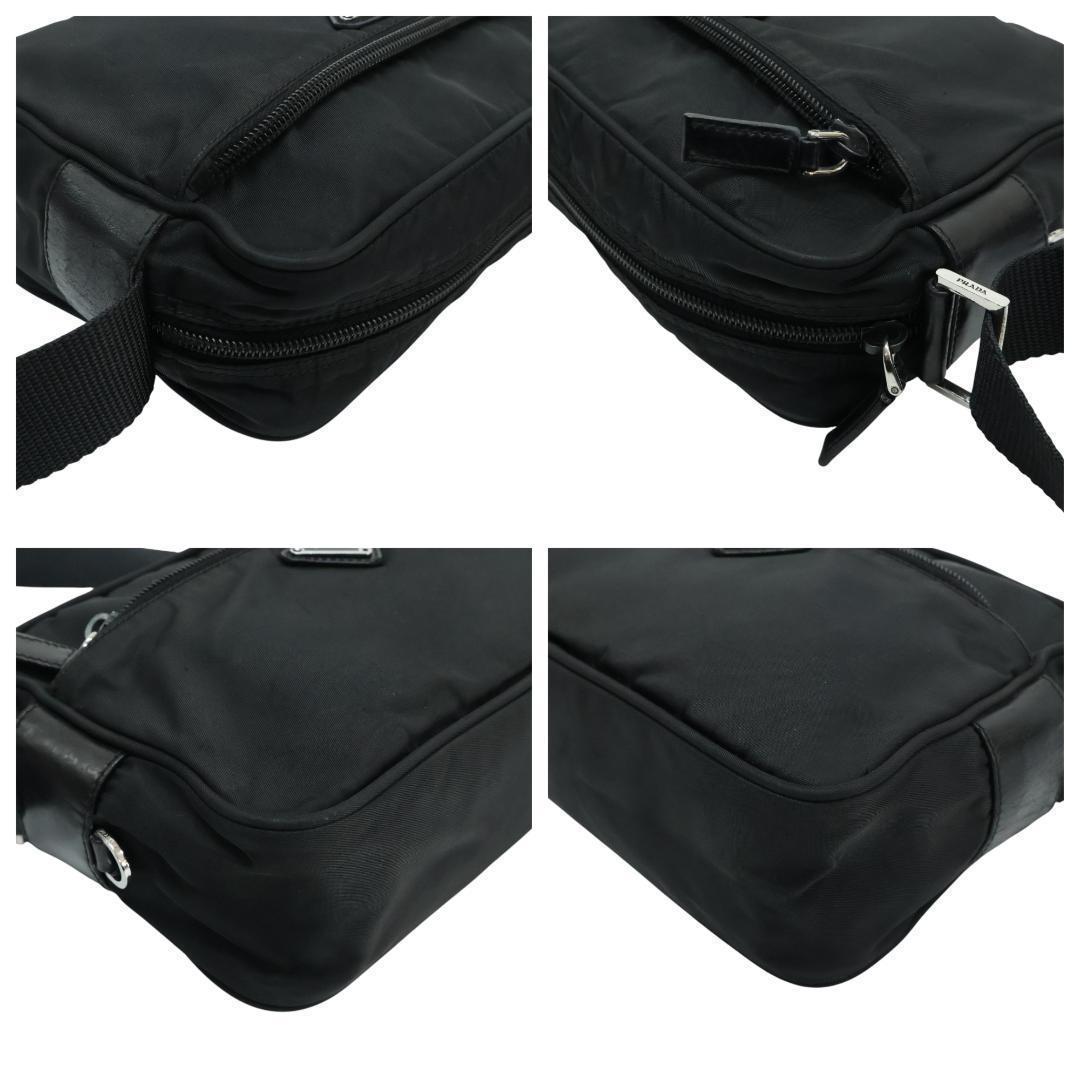 PRADA プラダ カメラバッグ ショルダーバッグ 三角ロゴ 白タグ ブラック