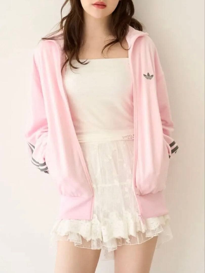 adidas Snidel 別注 コラボ ジャケット ジャージ 松本ももな 着