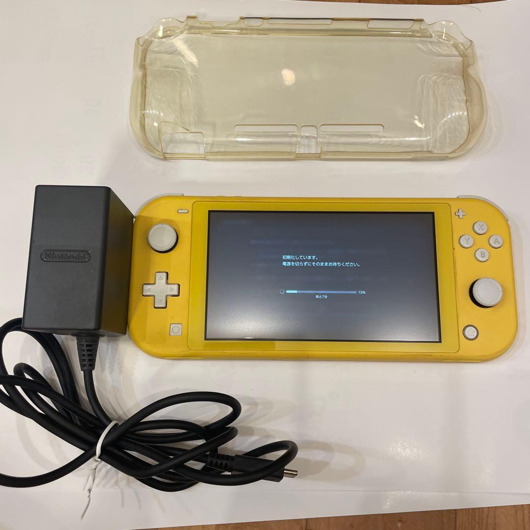 Nintendo Switch Lite イエロー 透明ケース付き