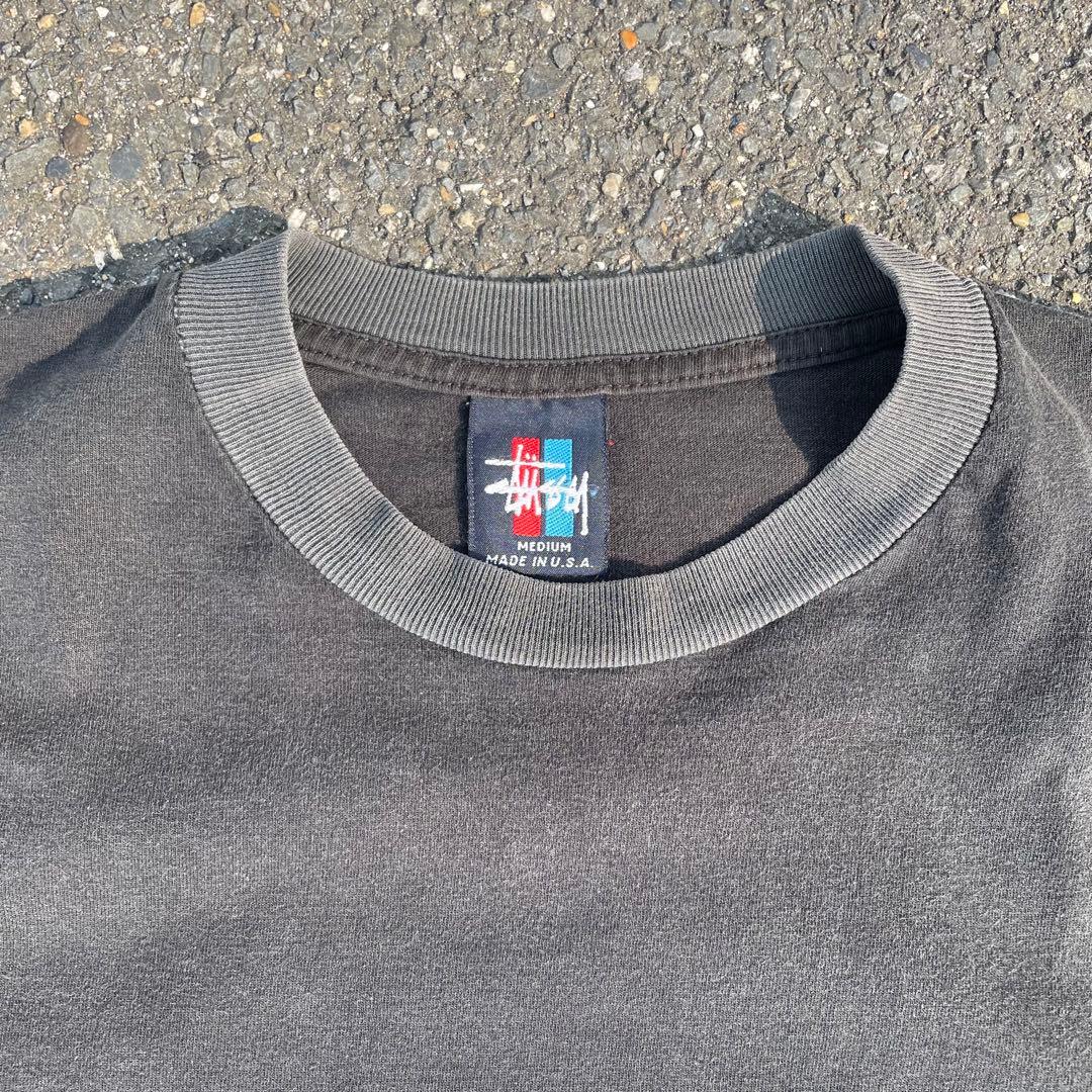 名作90s OLD STUSSY \"シャドーマン\" 究極 神フェード 紺タグ