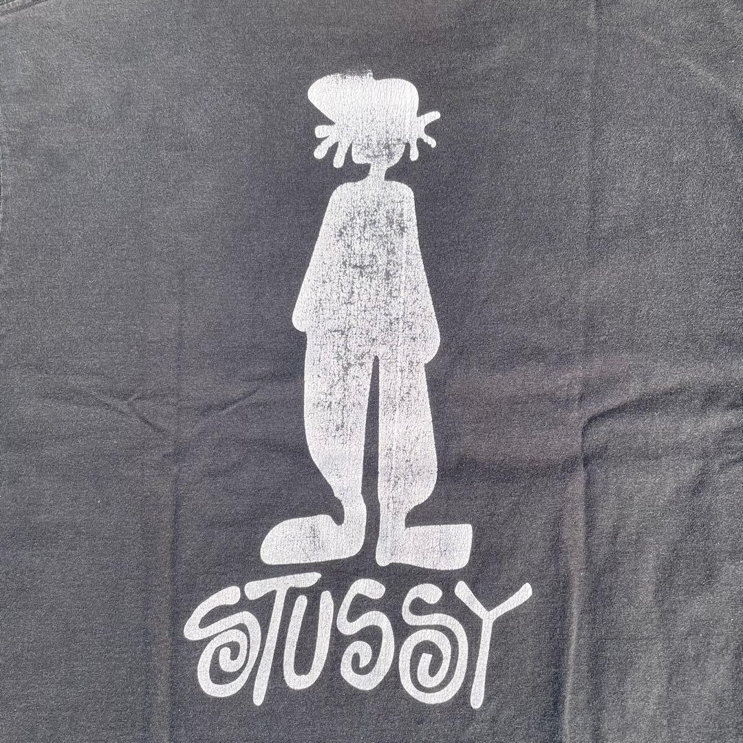 名作90s OLD STUSSY \"シャドーマン\" 究極 神フェード 紺タグ