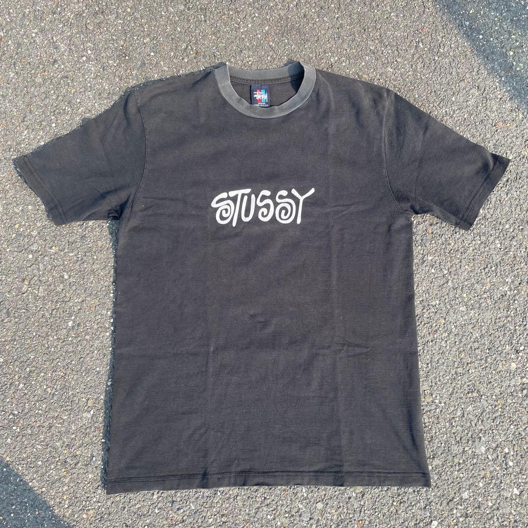 名作90s OLD STUSSY \"シャドーマン\" 究極 神フェード 紺タグ